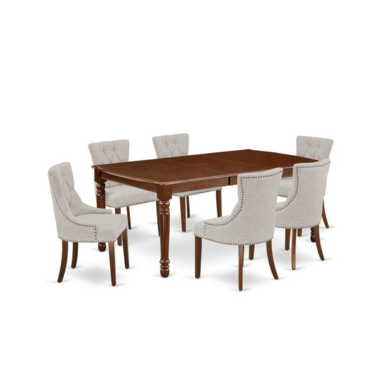 Dining Room Set Mahogany, DOFR7-MAH-05