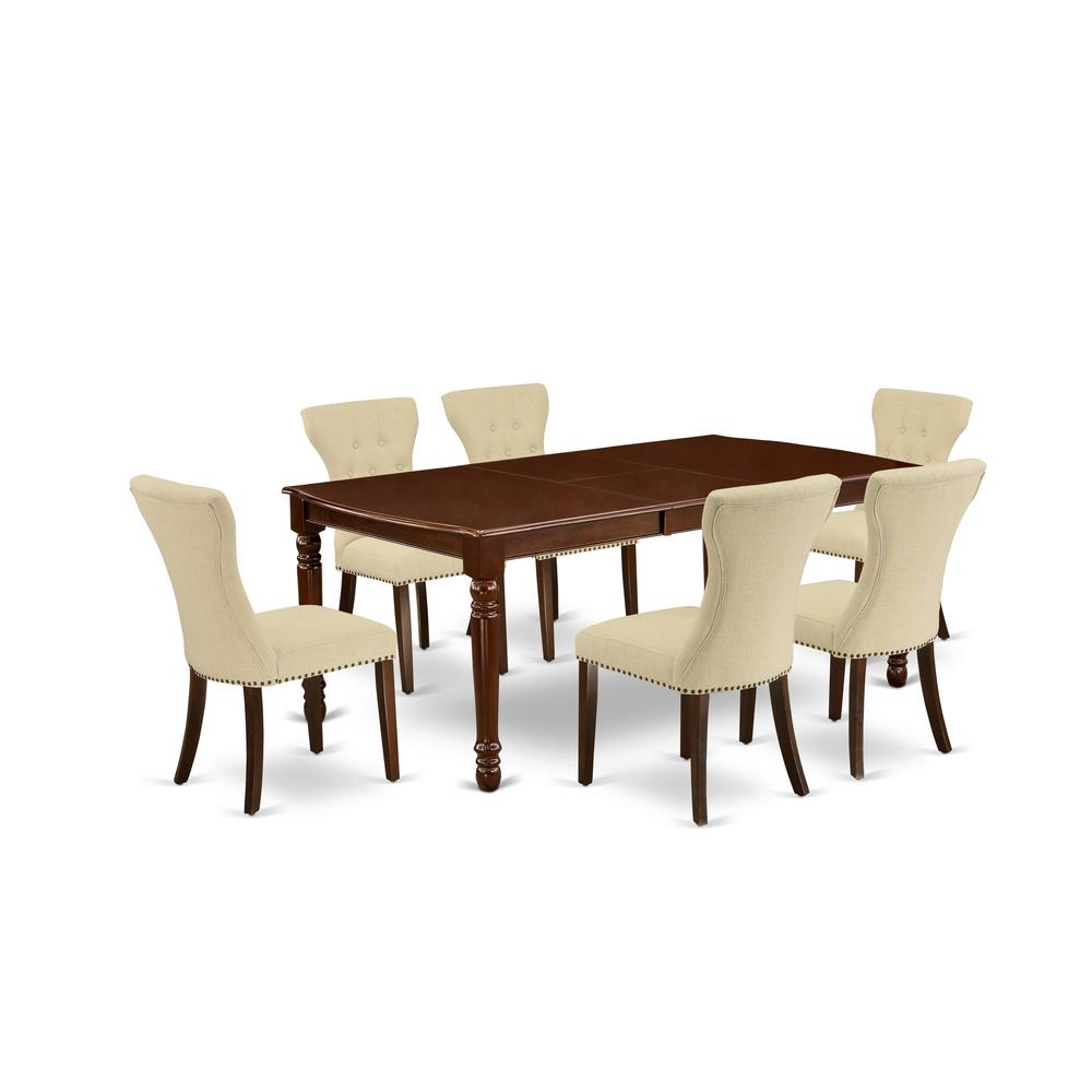 Dining Room Set Mahogany, DOGA7-MAH-32