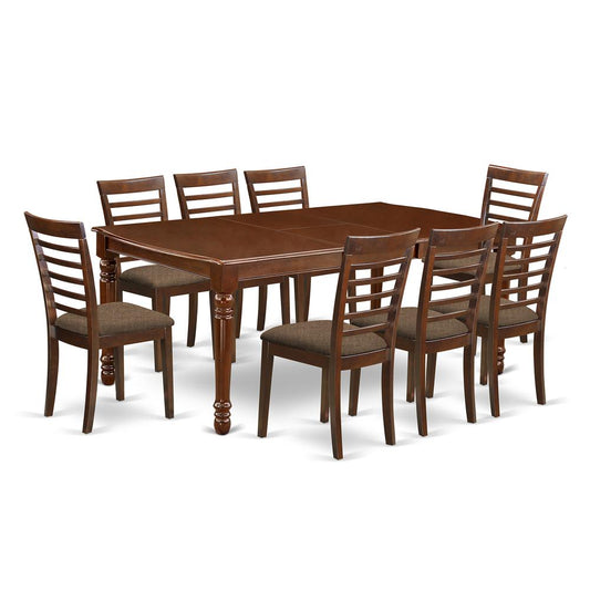 Dining Room Set Mahogany, DOML9-MAH-C