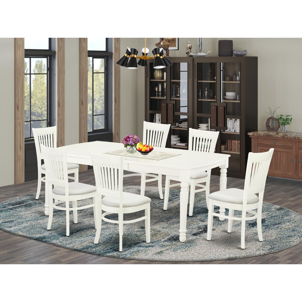 Dining Table- Dining Chairs, DOVA7-LWH-C