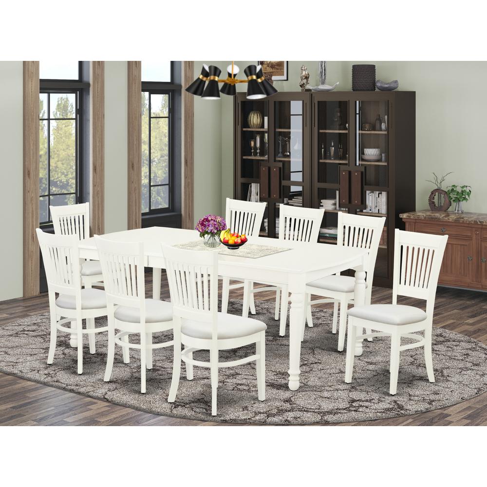 Dining Table- Dining Chairs, DOVA9-LWH-C