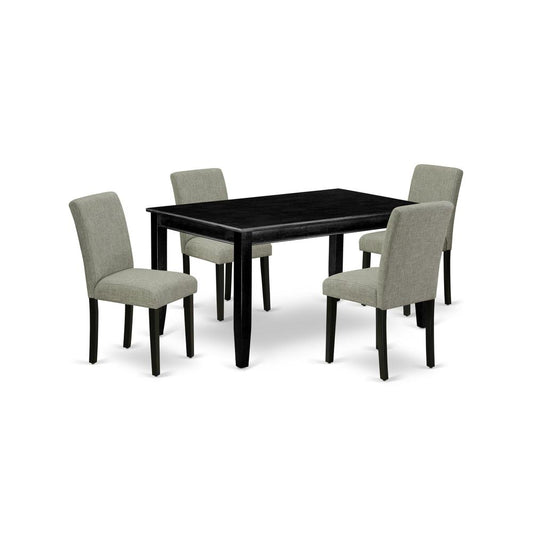 Dining Room Set Black, DUAB5-BLK-06