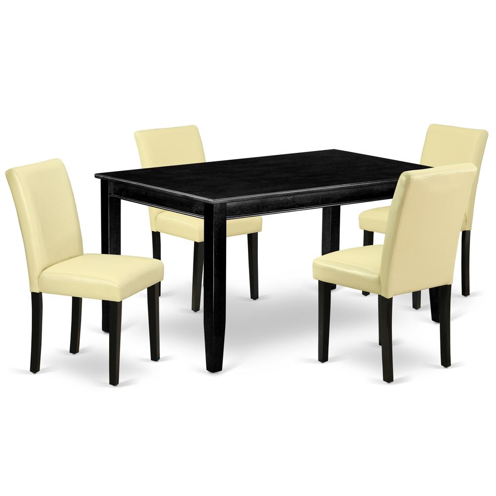 Dining Room Set Black, DUAB5-BLK-73