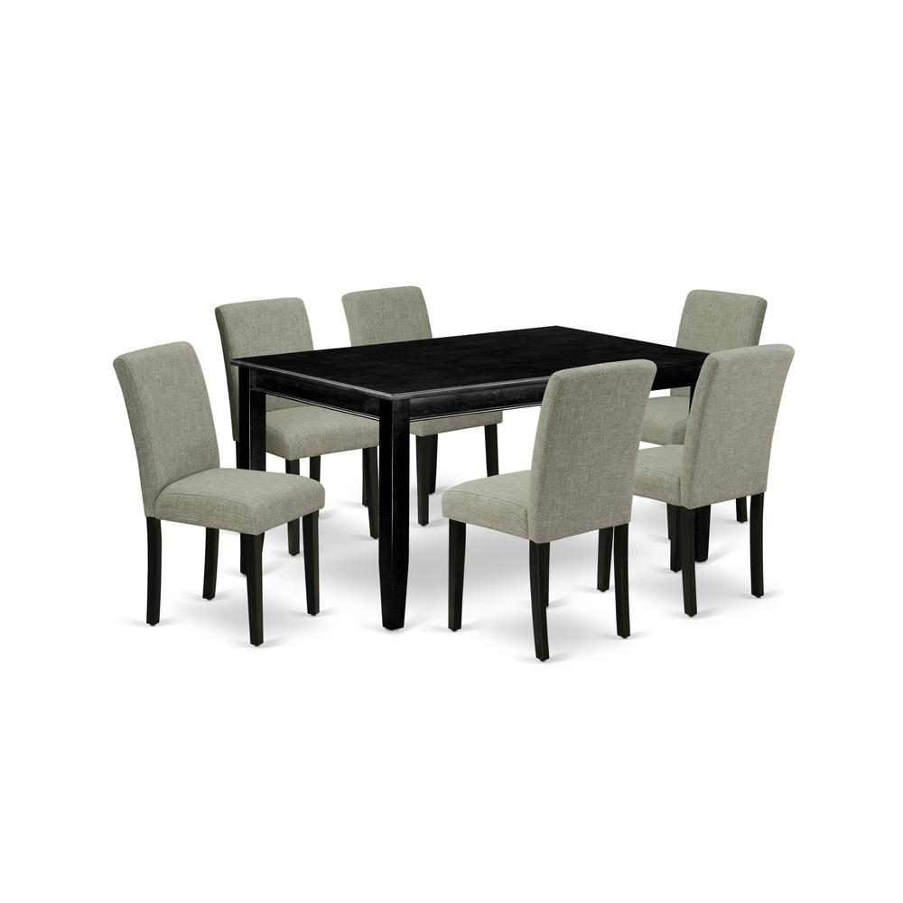 Dining Room Set Black, DUAB7-BLK-06