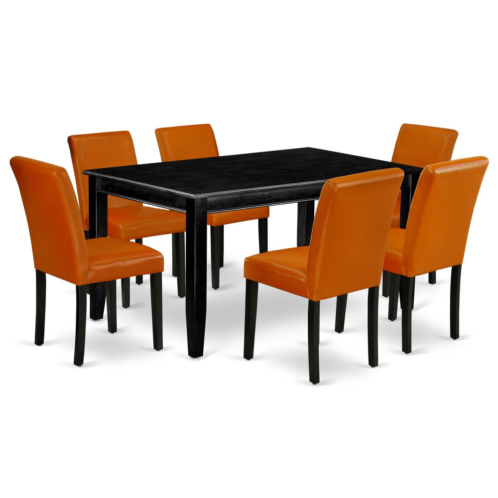 Dining Room Set Black, DUAB7-BLK-61