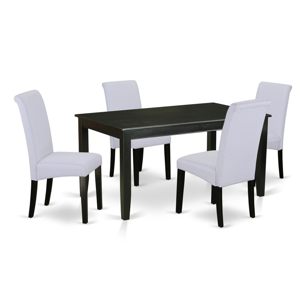 Dining Room Set Black, DUBA5-BLK-05