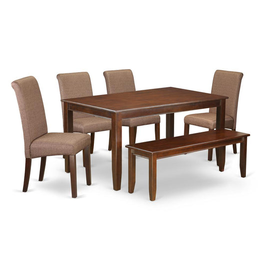 Dining Room Set Mahogany, DUBA6-MAH-18