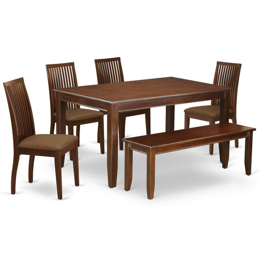 Dining Room Set Mahogany, DUIP6-MAH-C