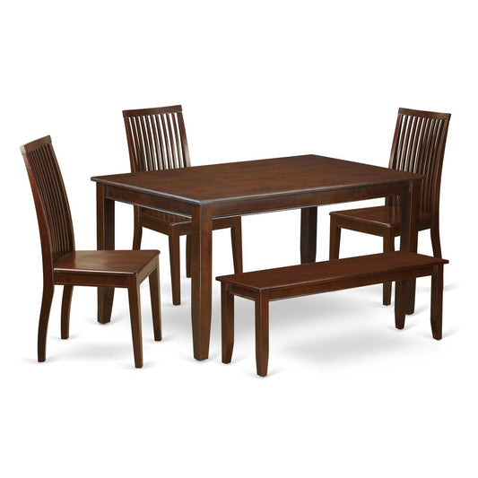 Dining Room Set Mahogany, DUIP6-MAH-W