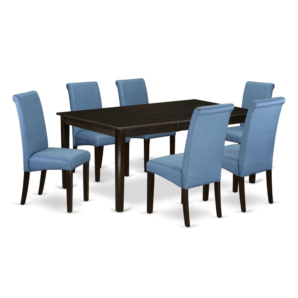 Dining Room Set Cappuccino, HEBA7-CAP-21