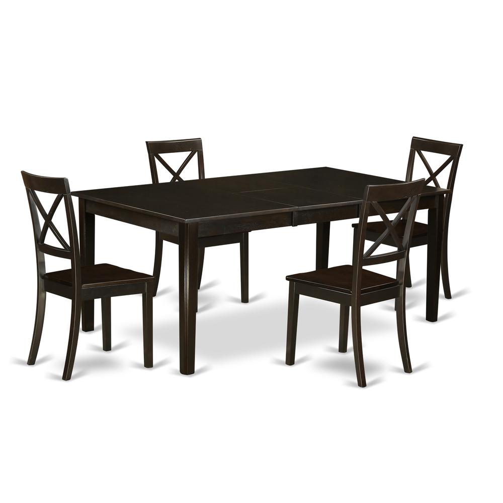 Dining Room Set Cappuccino, HEBO5-CAP-W