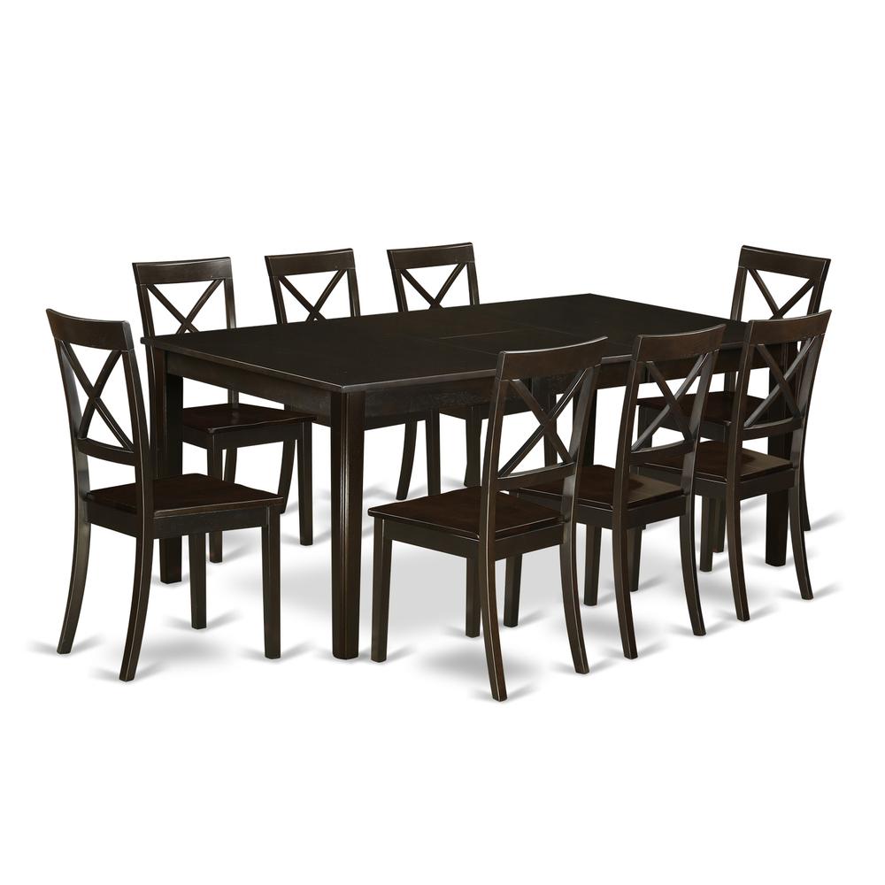 Dining Room Set Cappuccino, HEBO9-CAP-W