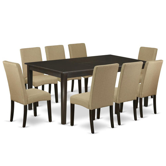 Dining Room Set Cappuccino, HEDR9-CAP-03