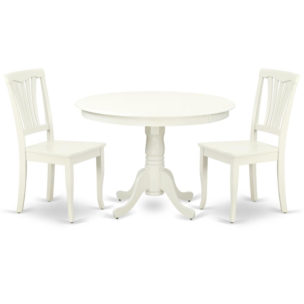 Dining Room Set Linen White, HLAV3-LWH-W