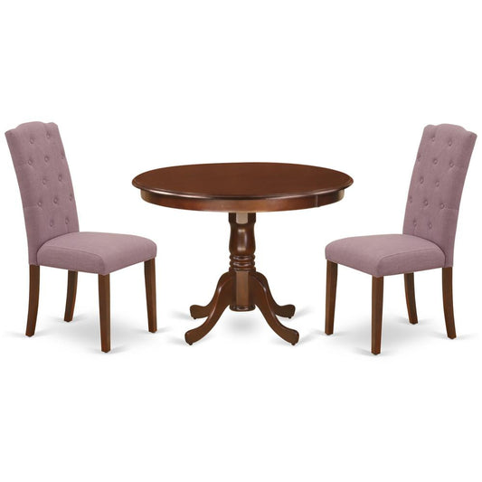 Dining Room Set Mahogany, HLCE3-MAH-10