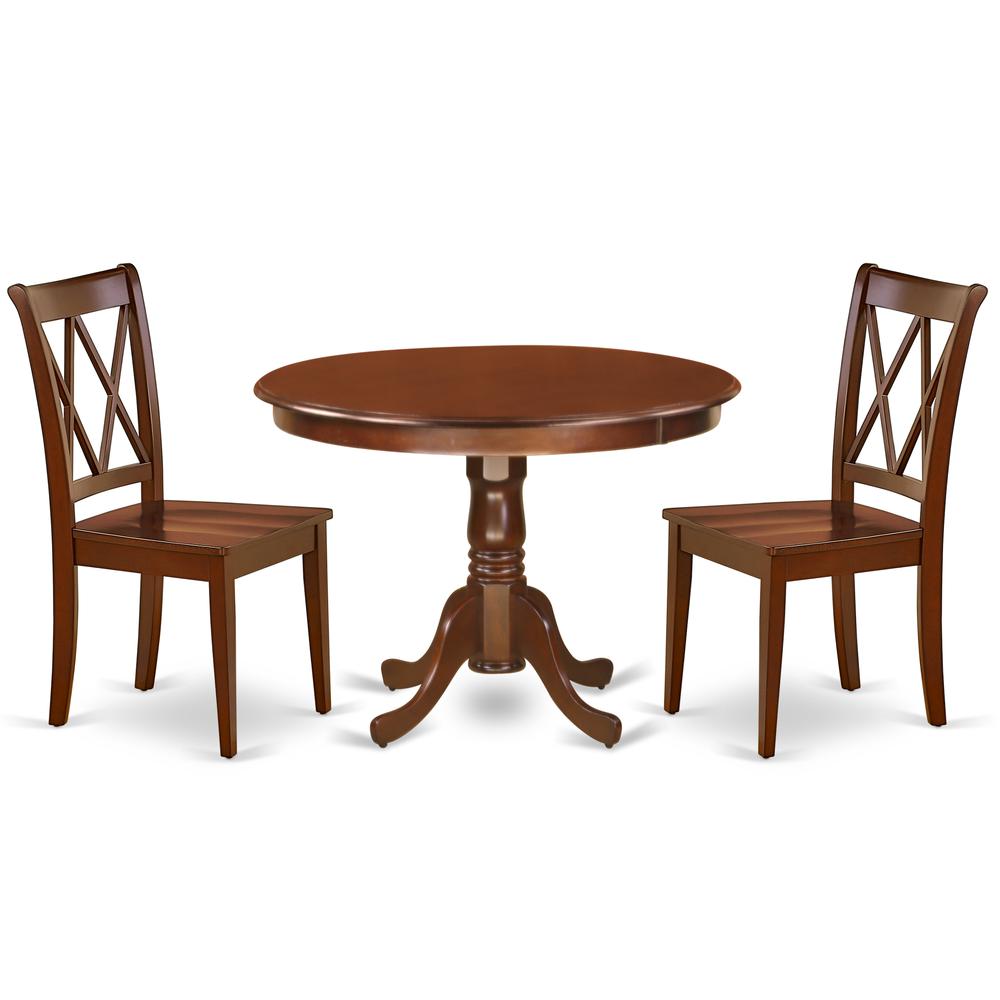 Dining Room Set Mahogany, HLCL3-MAH-W