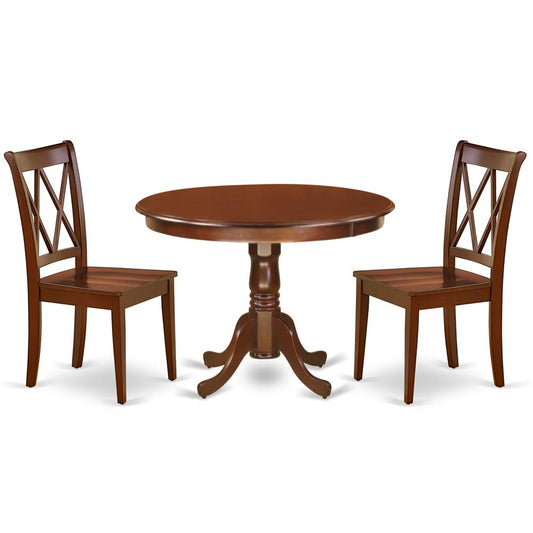 Dining Room Set Mahogany, HLCL3-MAH-W