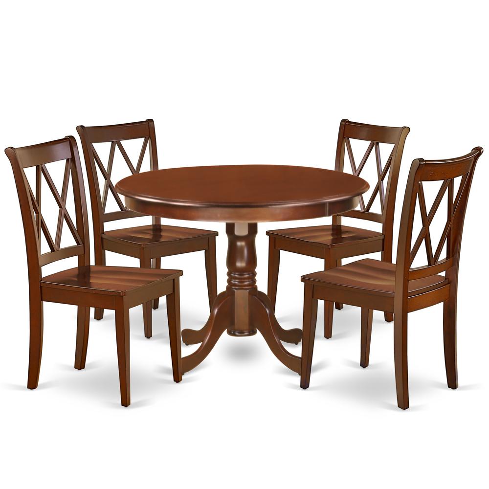 Dining Room Set Mahogany, HLCL5-MAH-W