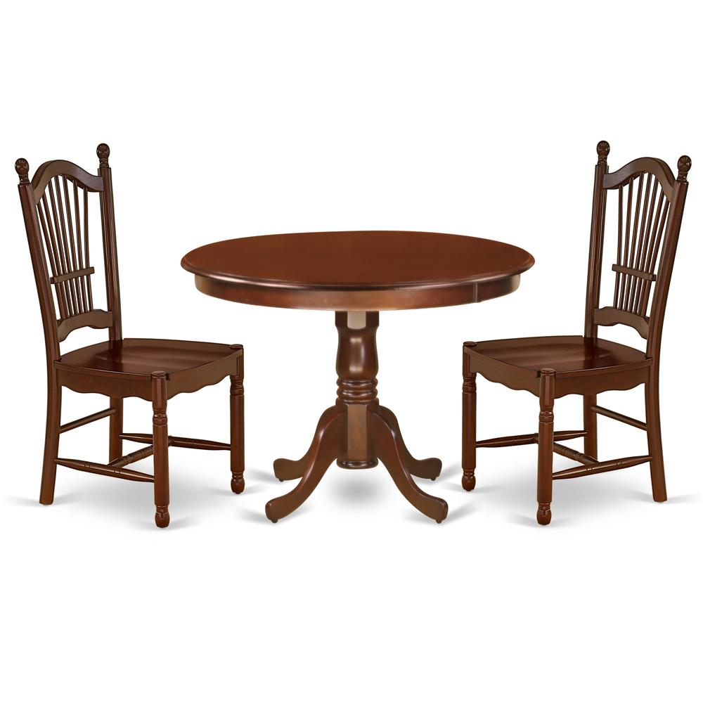 Dining Room Set Mahogany, HLDO3-MAH-W