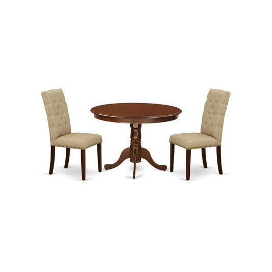 Dining Room Set Mahogany, HLEL3-MAH-16