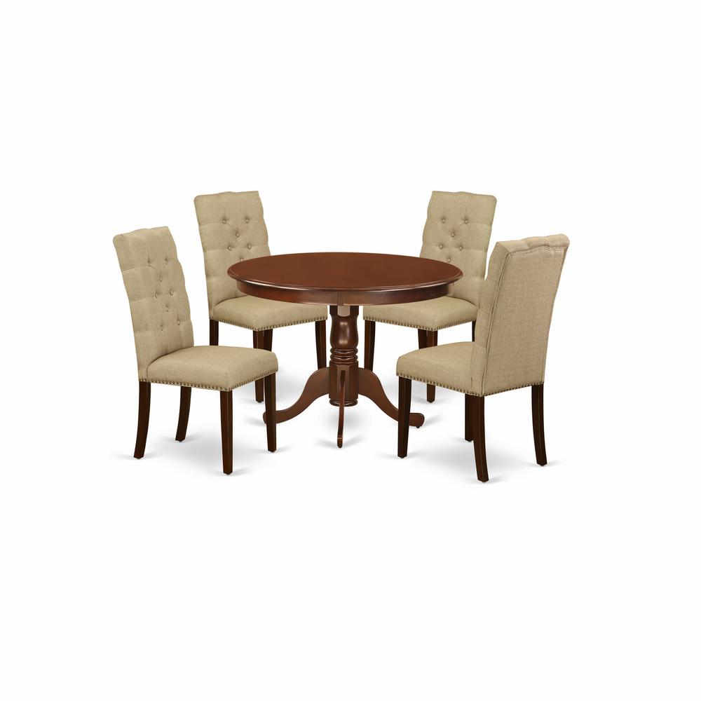 Dining Room Set Mahogany, HLEL5-MAH-16