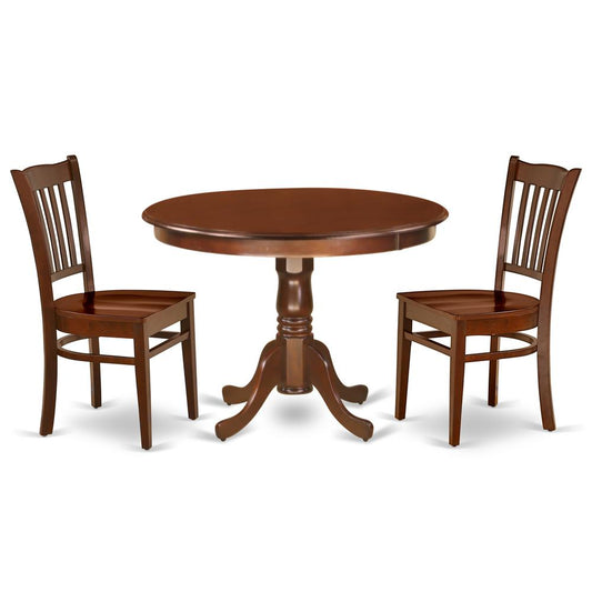 Dining Room Set Mahogany, HLGR3-MAH-W