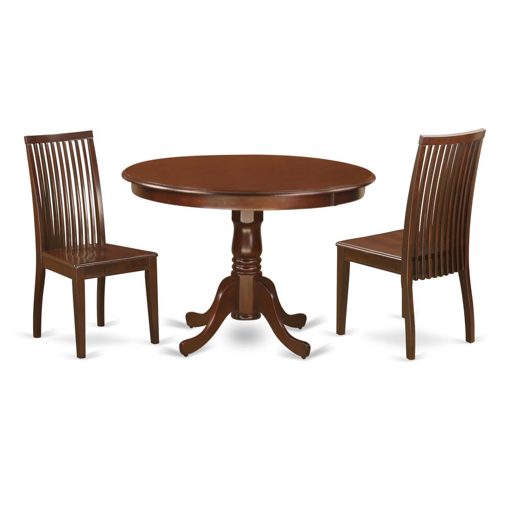 Dining Room Set Mahogany, HLIP3-MAH-W