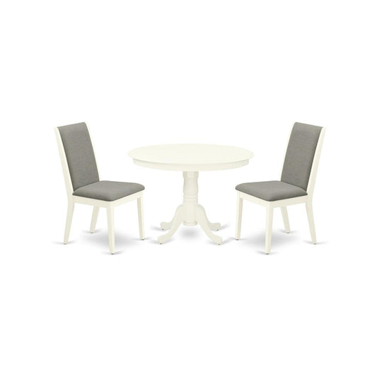 Dining Room Set Linen White, HLLA3-LWH-06