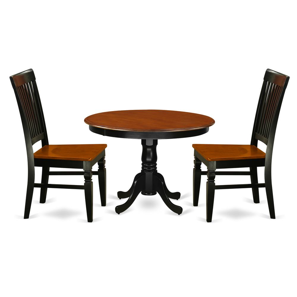 Dining Room Set Black & Cherry, HLWE3-BCH-W