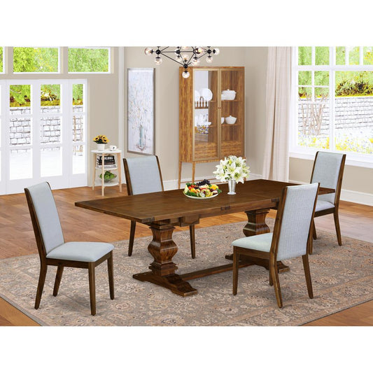 Table Top- Table Pedestal Parson Chairs, LALA5-88-05