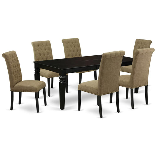 Dining Room Set Black, LGBR7-BLK-17