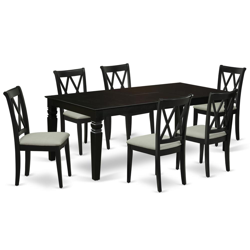 Dining Room Set Black, LGCL7-BLK-C