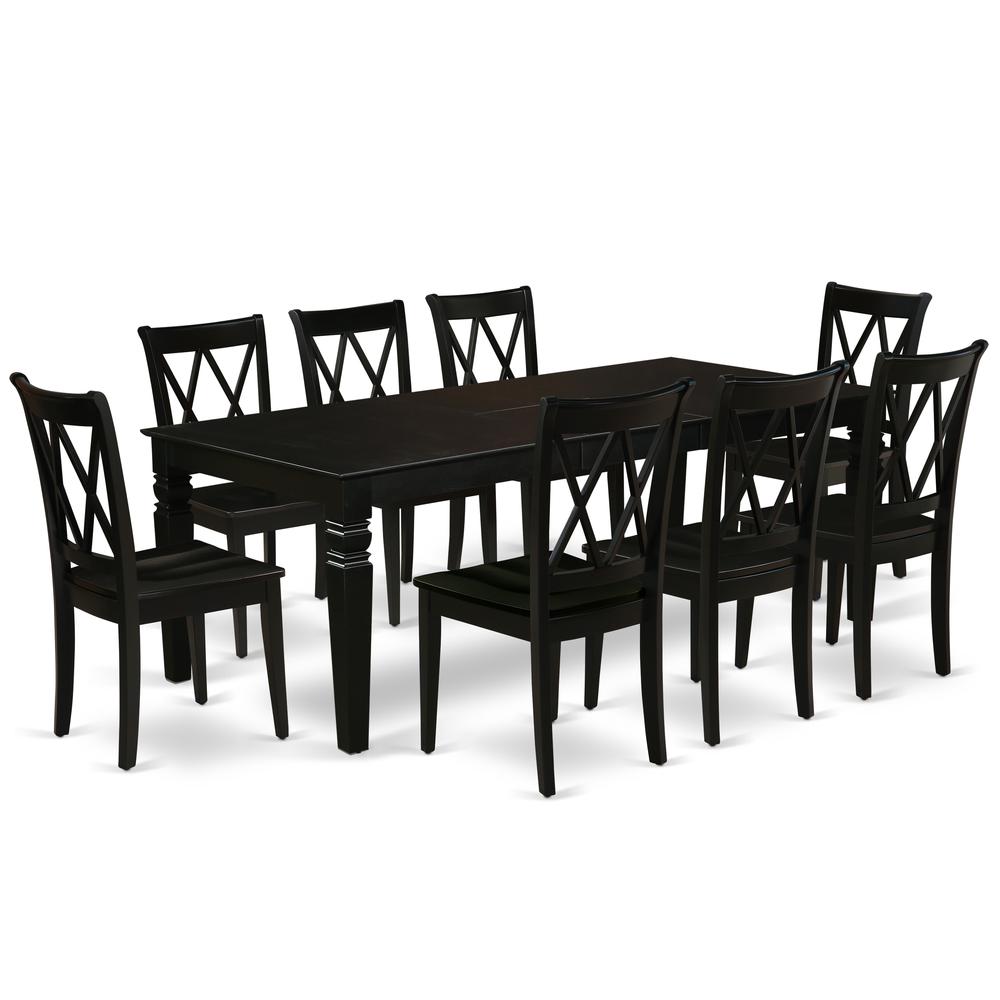 Dining Room Set Black, LGCL9-BLK-W