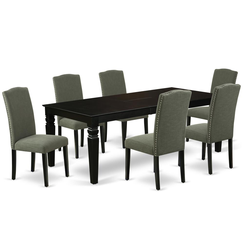 Dining Room Set Black, LGEN7-BLK-20