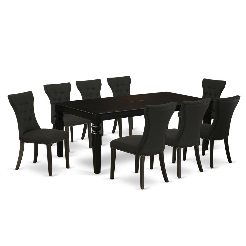 Dining Room Set Black, LGGA9-BLK-24