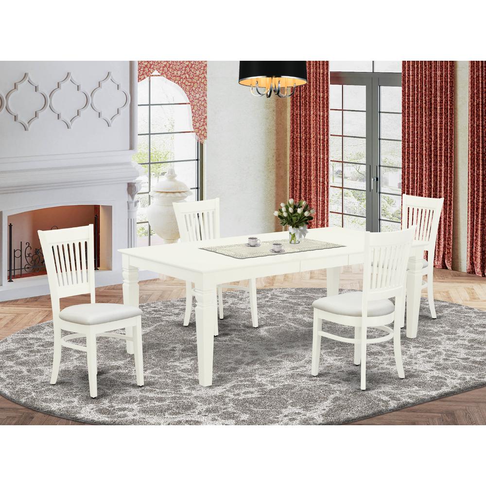 Dining Table- Table Leg Dining Chairs, LGVA5-LWH-C