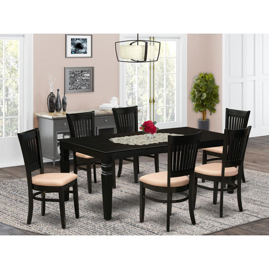 Dining Table- Table Leg Dining Chairs, LGVA7-BLK-C