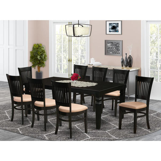 Dining Table- Table Leg Dining Chairs, LGVA9-BLK-C