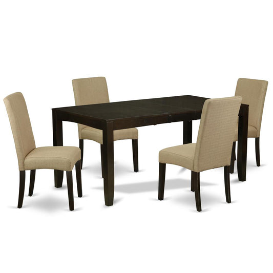 Dining Room Set Cappuccino, LYDR5-CAP-03