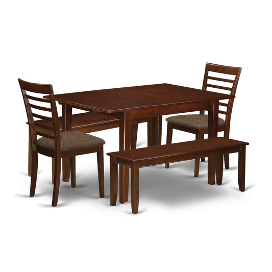 Dining Room Set Mahogany, MILA5D-MAH-C