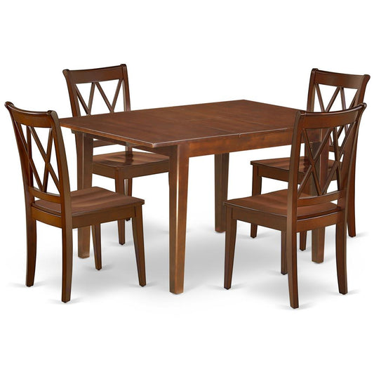 Dining Room Set Mahogany, MLCL5-MAH-W