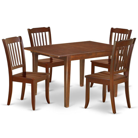 Dining Room Set Mahogany, MLDA5-MAH-W