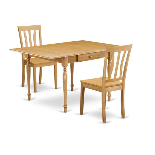 Dining Room Set Oak, MZAN3-OAK-W