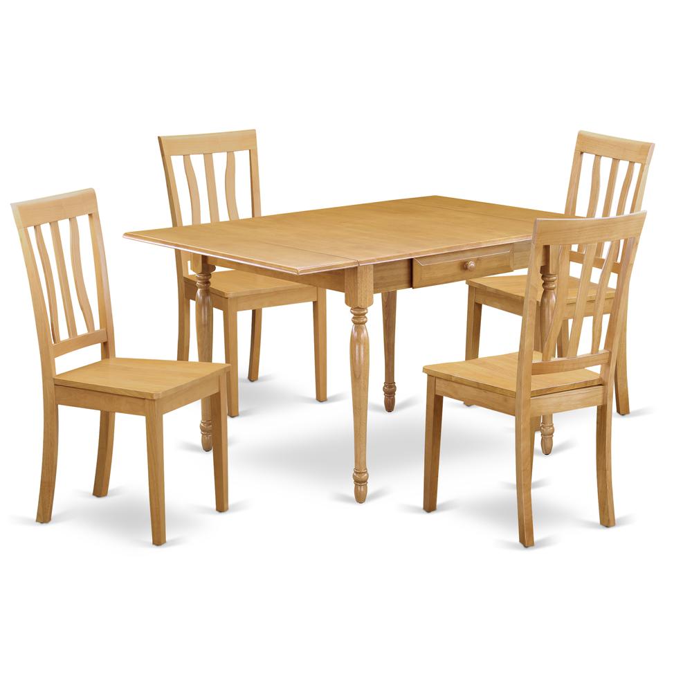 Dining Room Set Oak, MZAN5-OAK-W