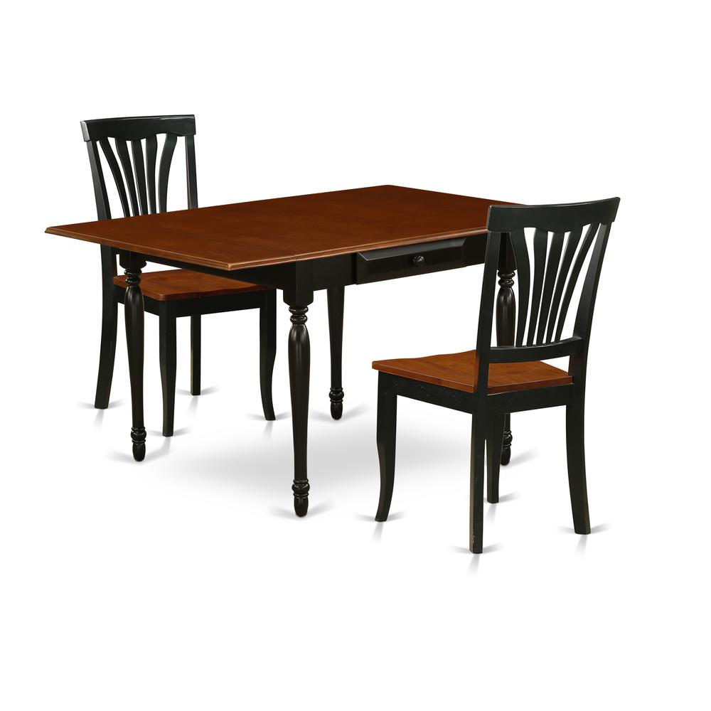 Dining Room Set Black & Cherry, MZAV3-BCH-W