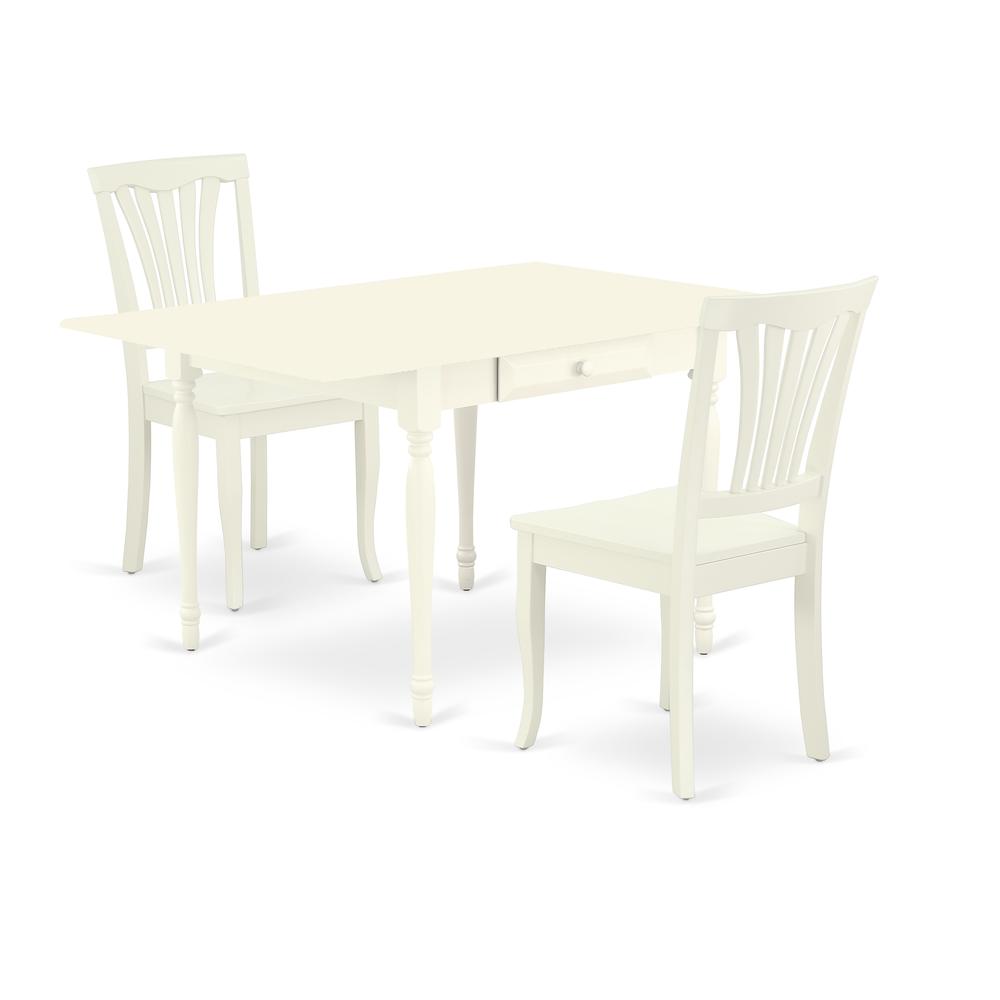 Dining Room Set Linen White, MZAV3-LWH-W