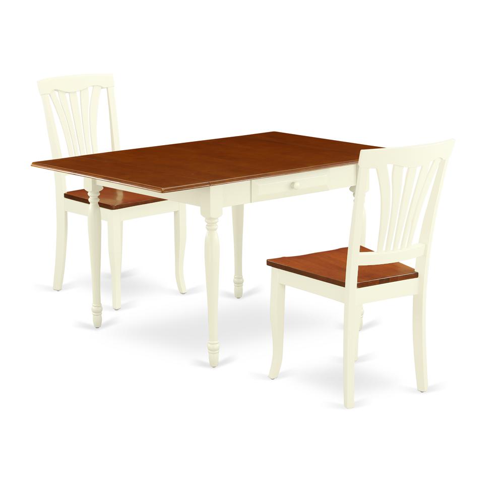 Dining Room Set Buttermilk & Cherry, MZAV3-WHI-W