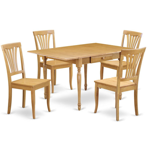 Dining Room Set Oak, MZAV5-OAK-W