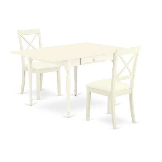 Dining Room Set Linen White, MZBO3-LWH-LC