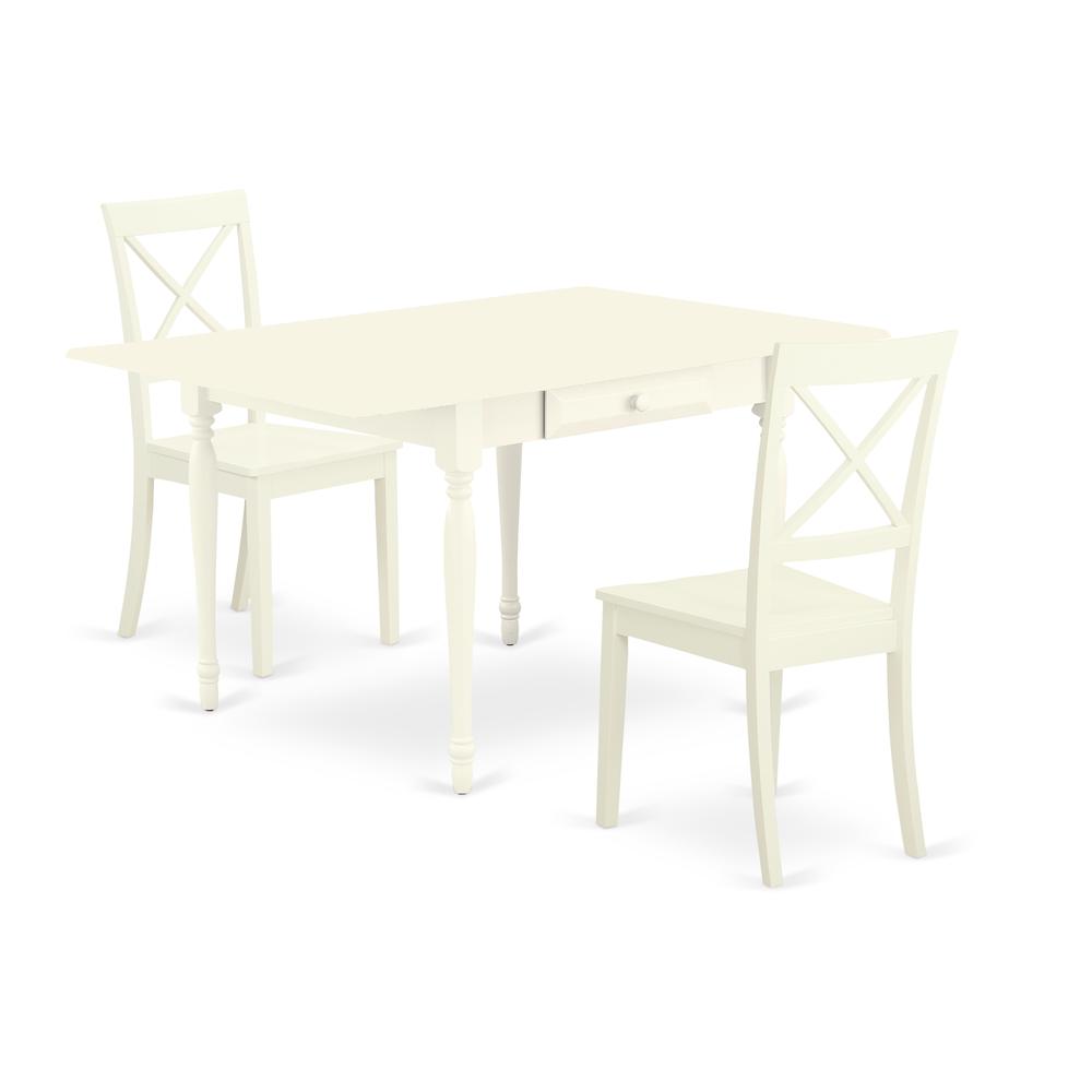 Dining Room Set Linen White, MZBO3-LWH-W